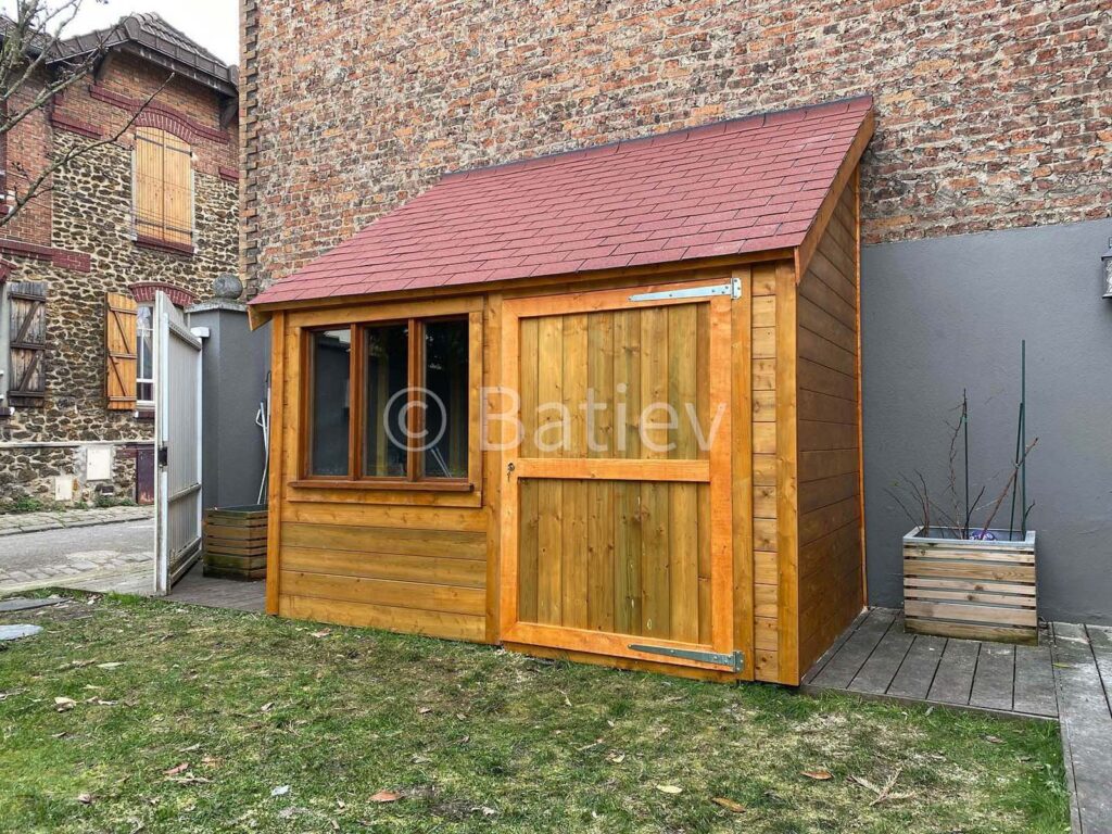 pose d'un abri de jardin (après)
