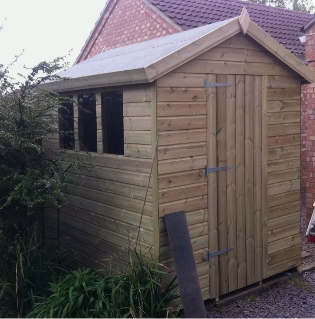 Abri de jardin double pente