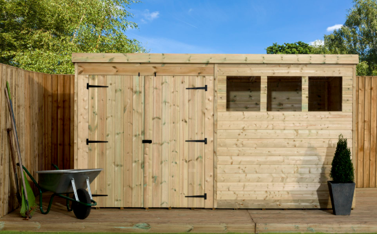 Abri de jardin toit plat
